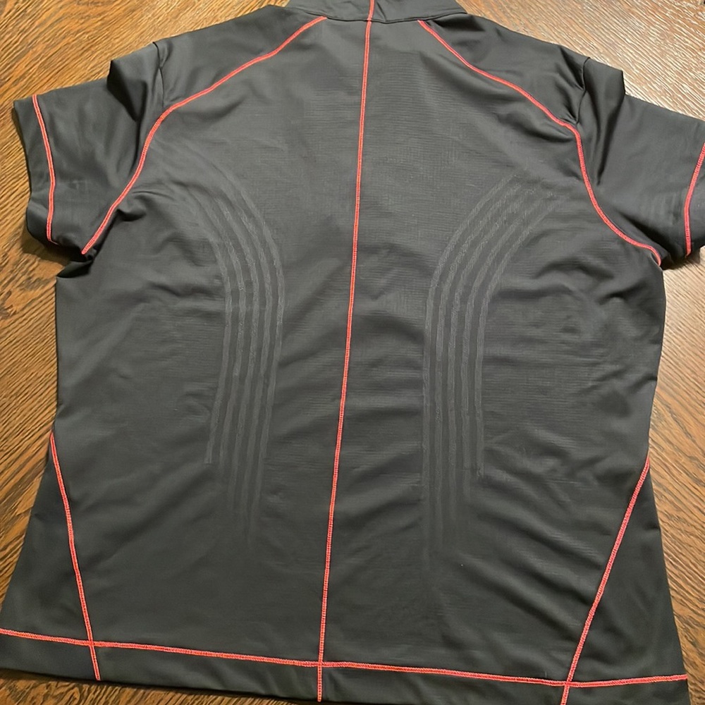 NIKE Women's Athletic Dri Fit Shirt | Black & Pink & White 1/4 Zip | Size XLarge - Picture 7 of 7